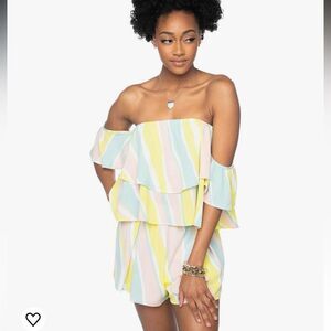 Buddy Love Laverne Off The Shoulder Top Shirley Shorts Lemonade Two Pc Set